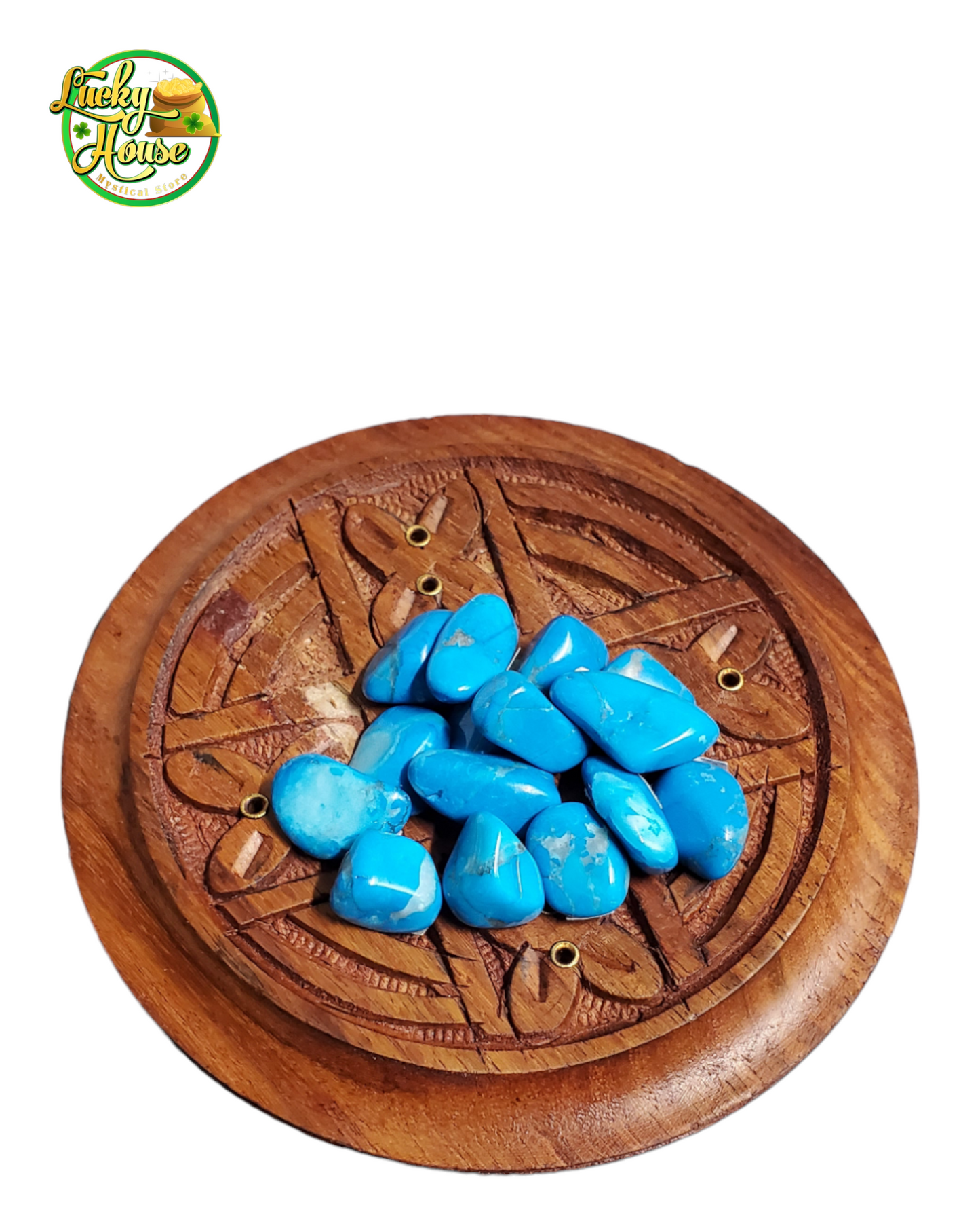 Blue Howlite Tumbled Stone