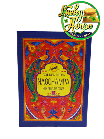 Golden India Nag Champa BackFlow Incense Cone
