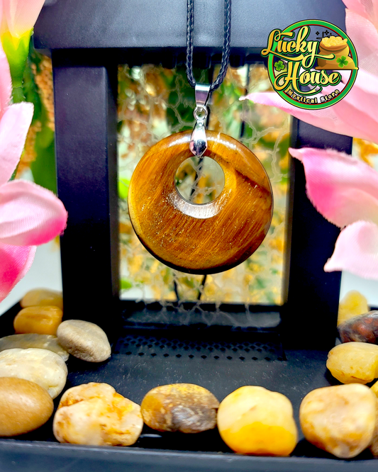 Tiger Eye Donut Pendant