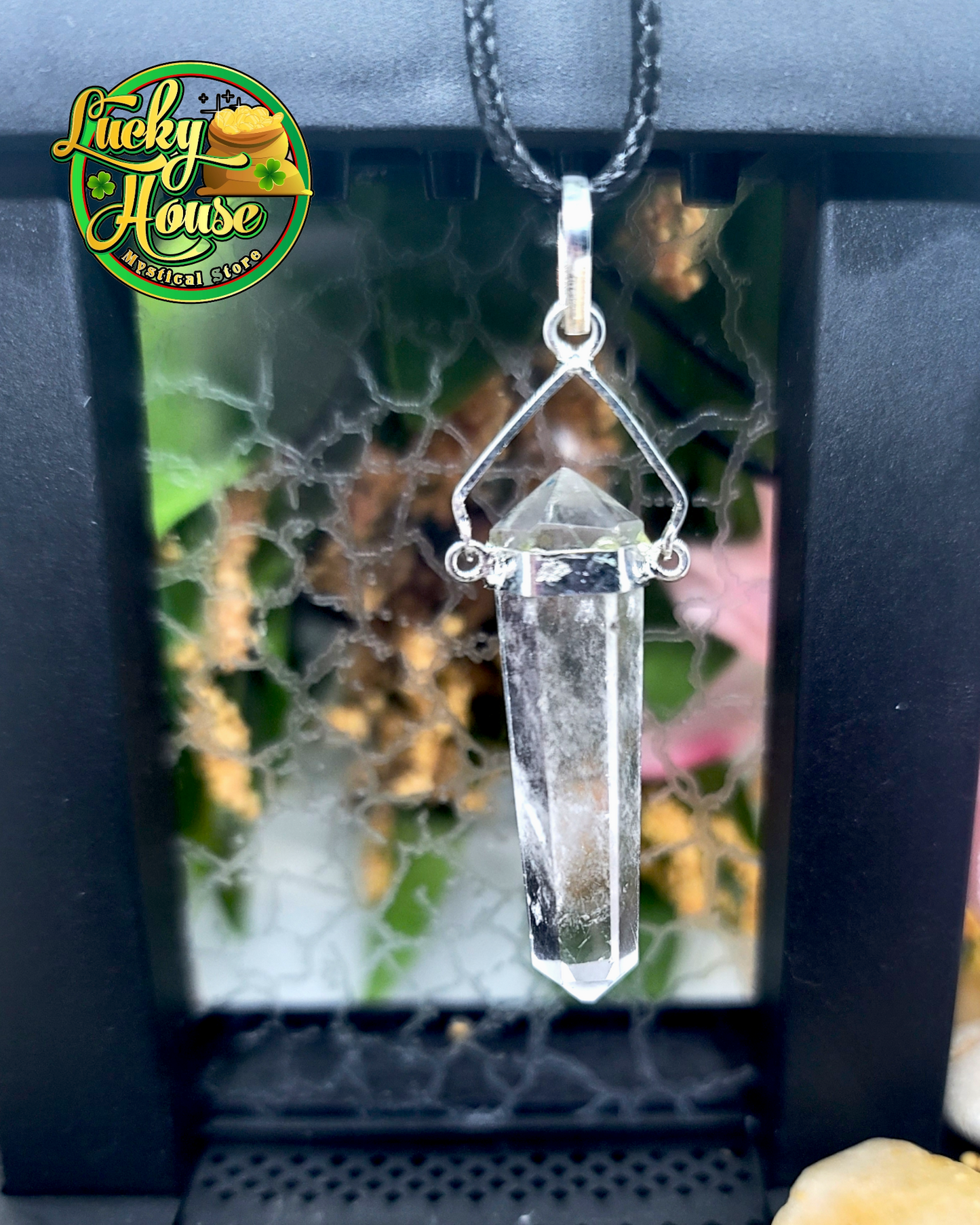 Clear Quartz Double Point Pendant