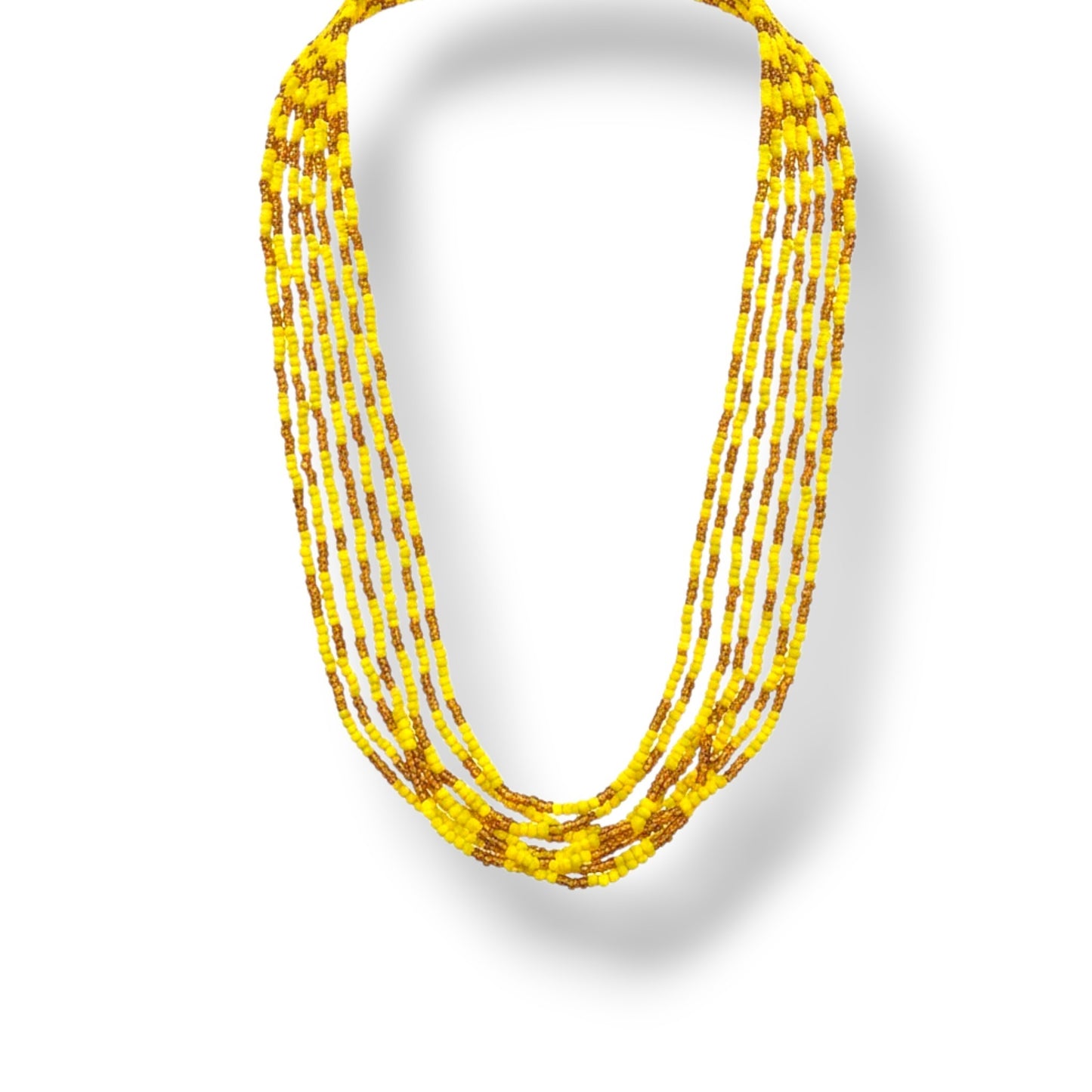 Oshun 12 Santeria Bead Necklaces / Elekes Beads/ Collares