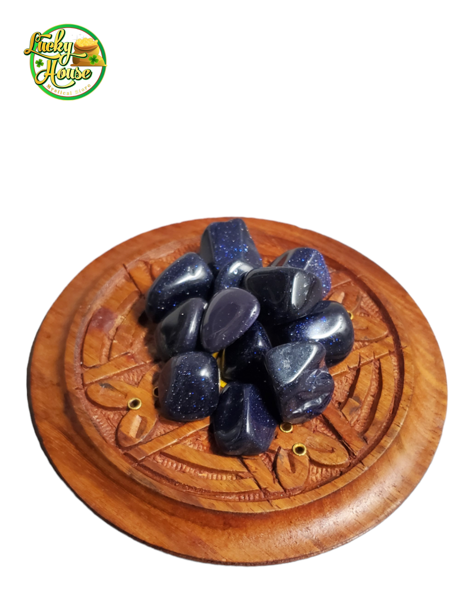 Blue Goldstone  Tumbled Stone