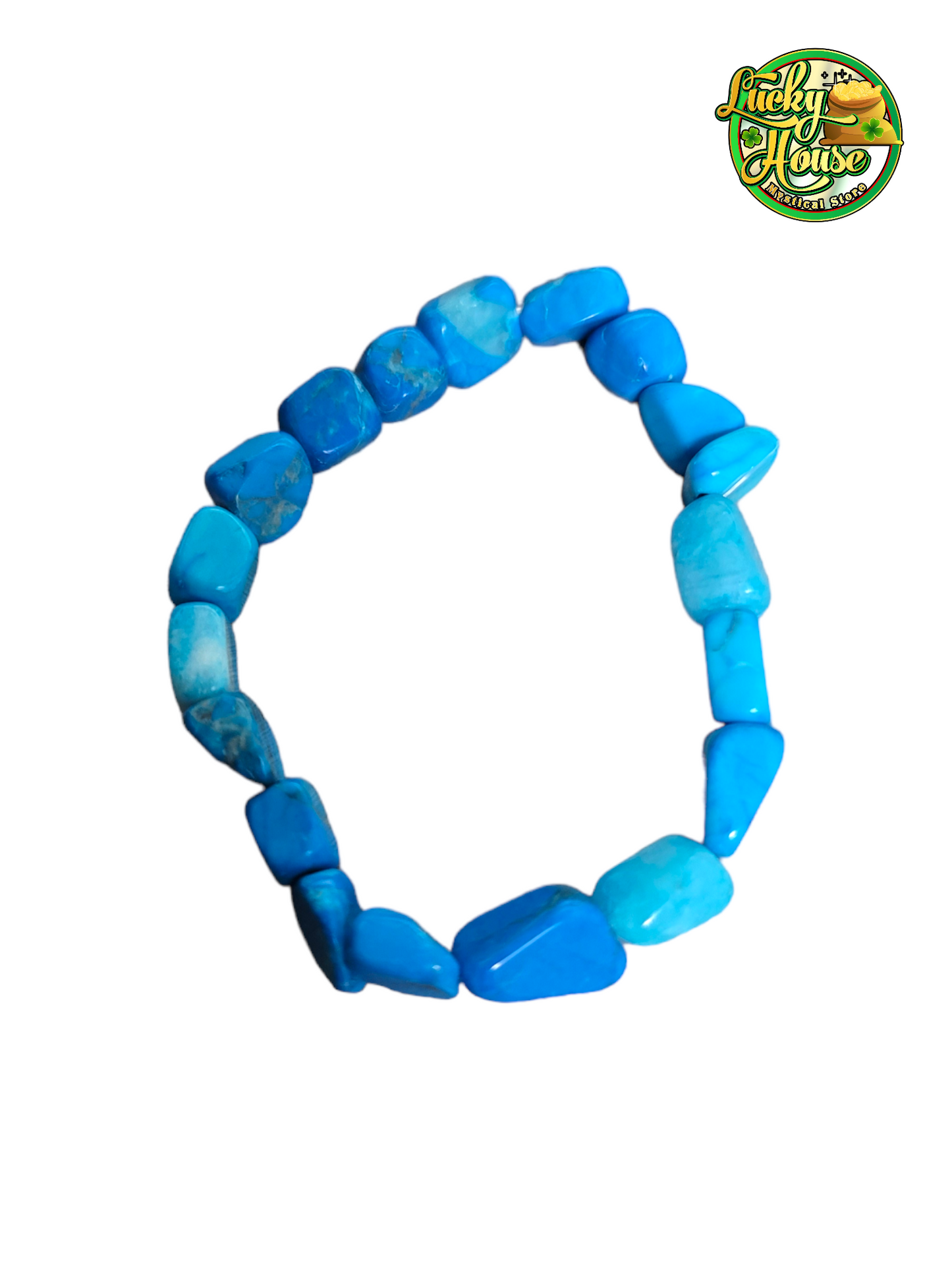 Howlita azul pulsera