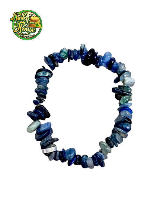 pulsera de cianita azul