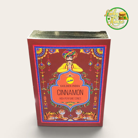 Golden India Cinnamon Back Flow Cones