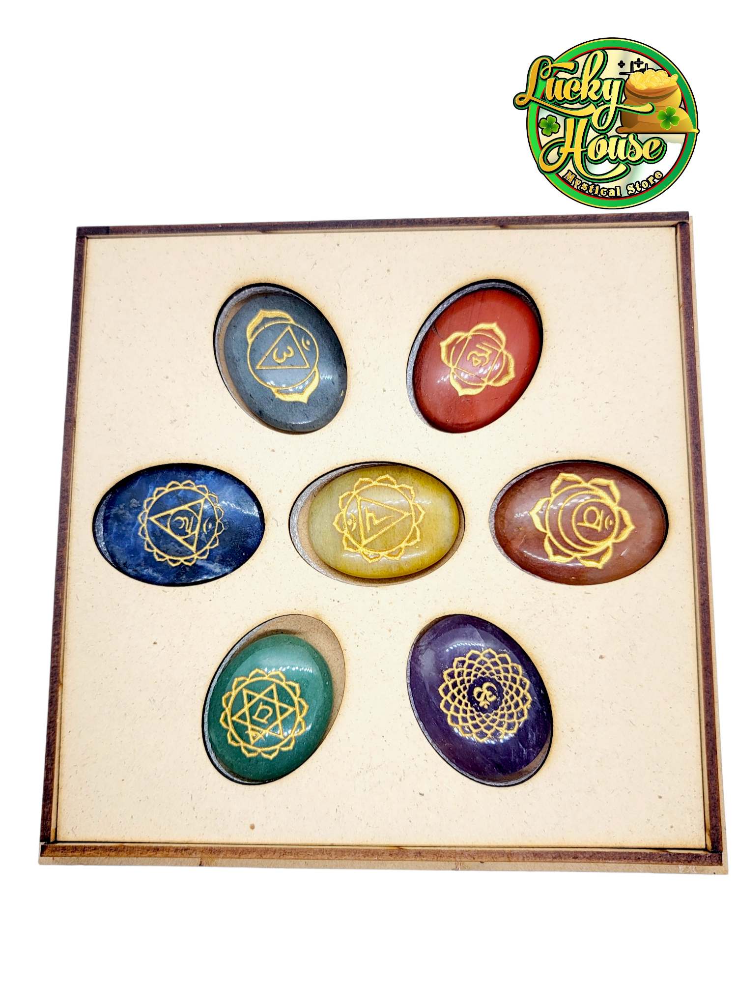 Chakra Stone Wood Set