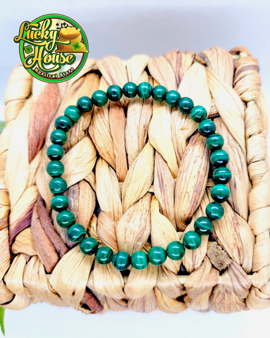 Malachite Sphere  Bracelet