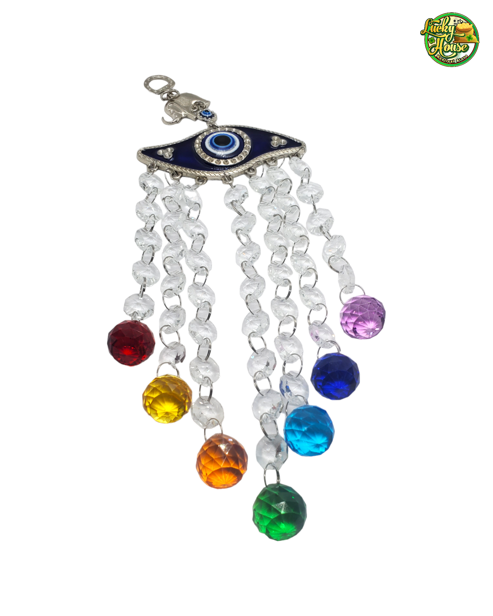 Evil Eye with rainbow Sun Catcher