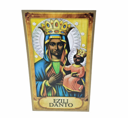 estampita Tarjeta de Oracion de Ezili Dantor