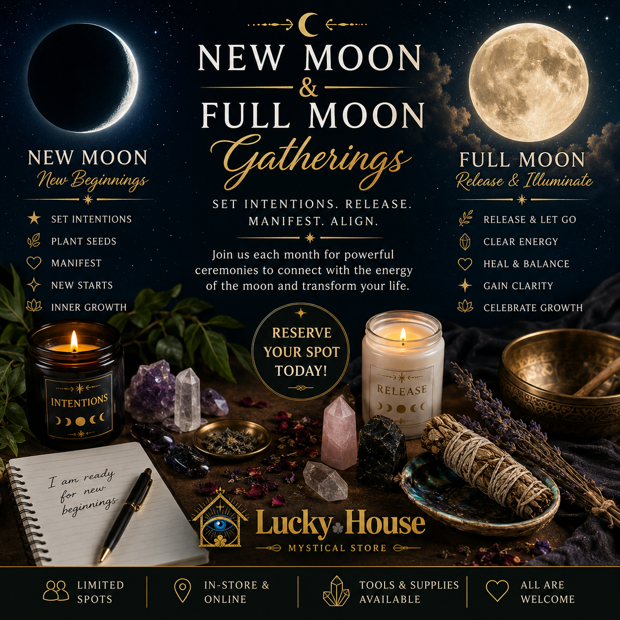 Full Moon & New Moon Sound Healing