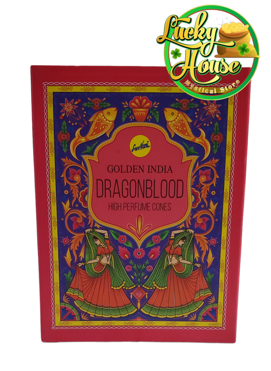 Golden India Dragons Blood Incense Cone