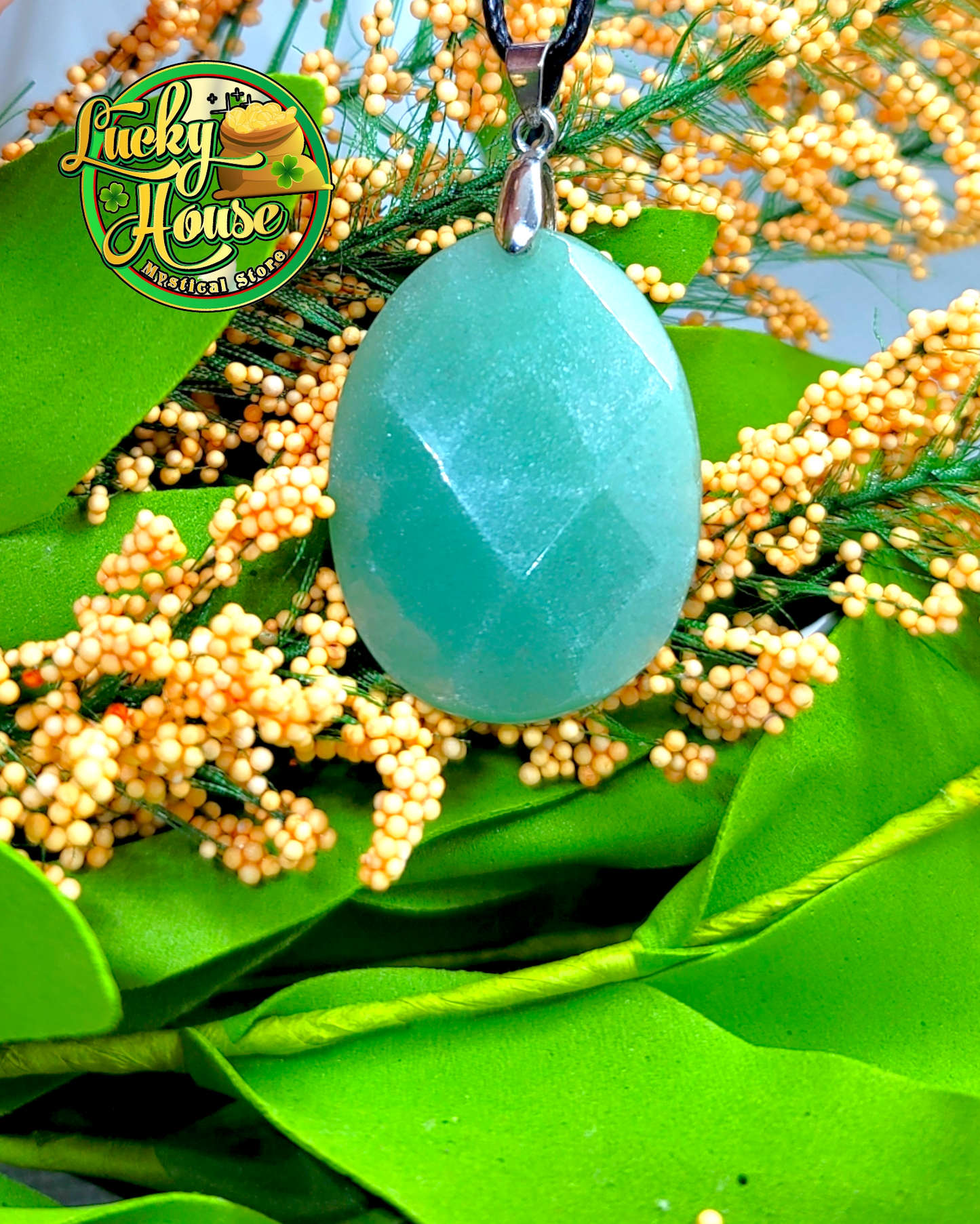 Green Aventurine Oval Pendant