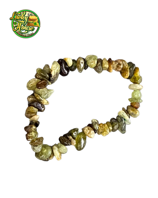 Pulsera de Granate Verde