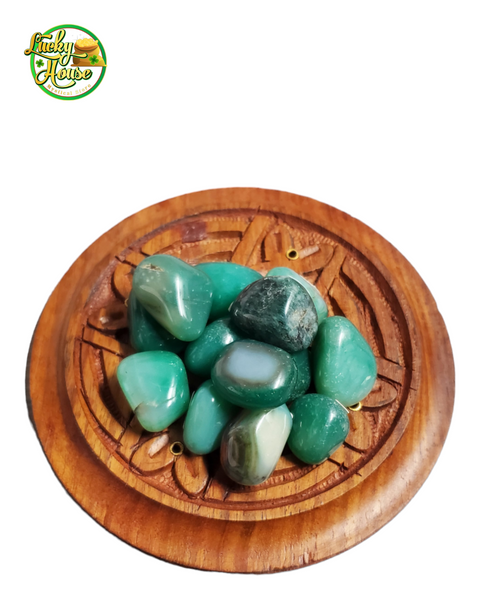 Green Agate Tumbled Stone