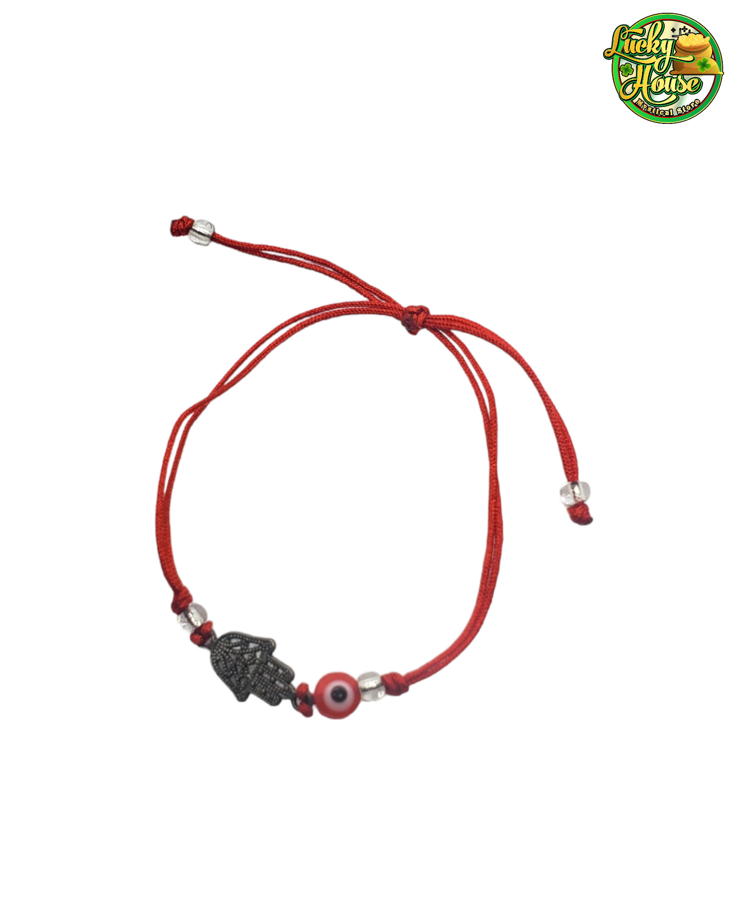 Hamsa Hand Red Evil Eye Bracelet