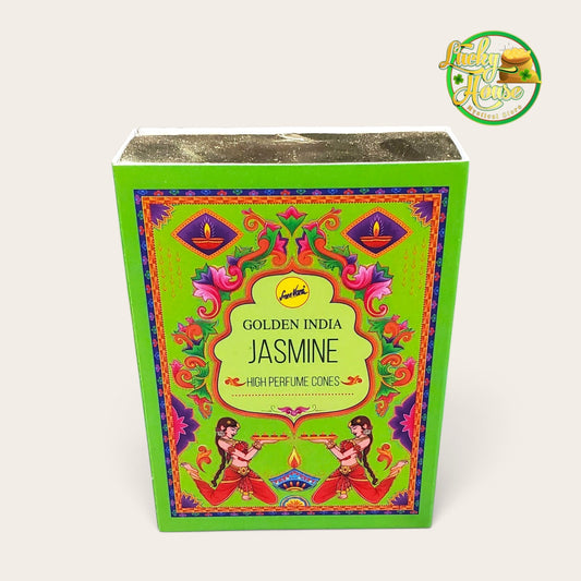 Golden India Jasmine BackFlow incense Cone