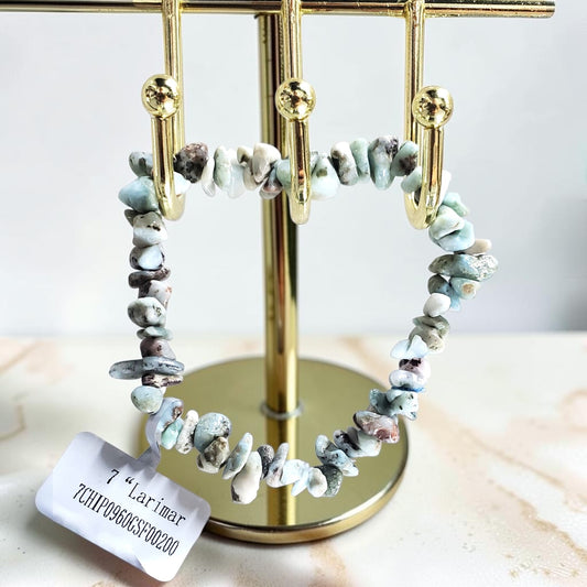 Larimar Chip Bracelet
