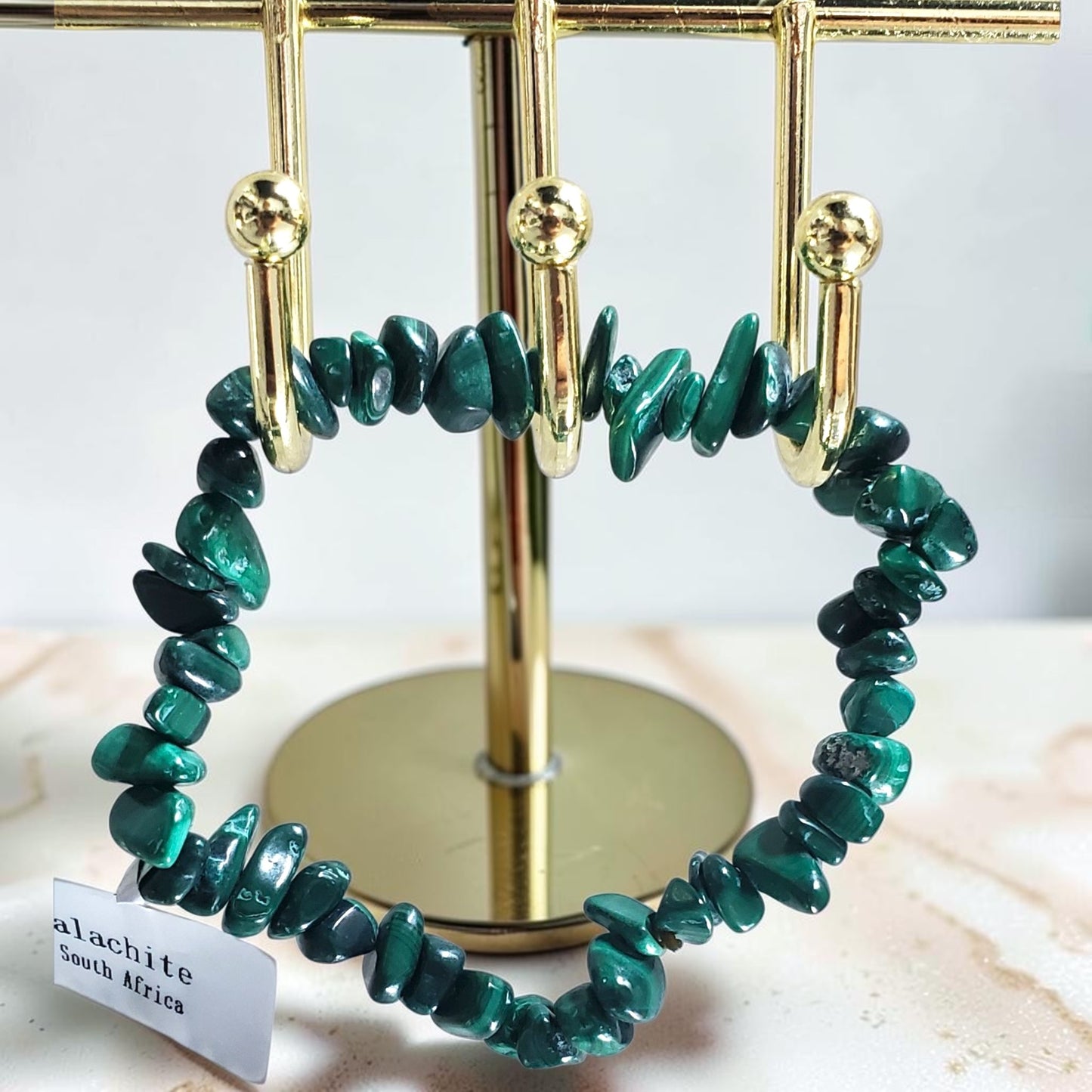 Malachite Chip Bracelet