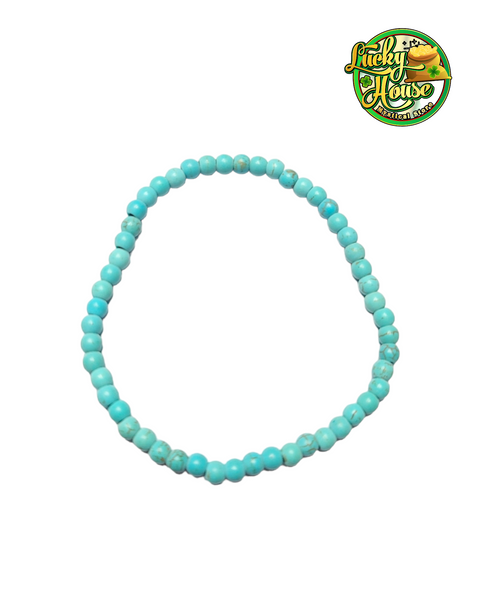 Turquoise Sphere Bracelet 4mm