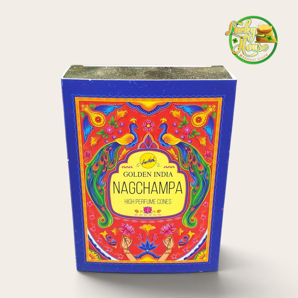Golden India Nag Champa BackFlow Incense Cone