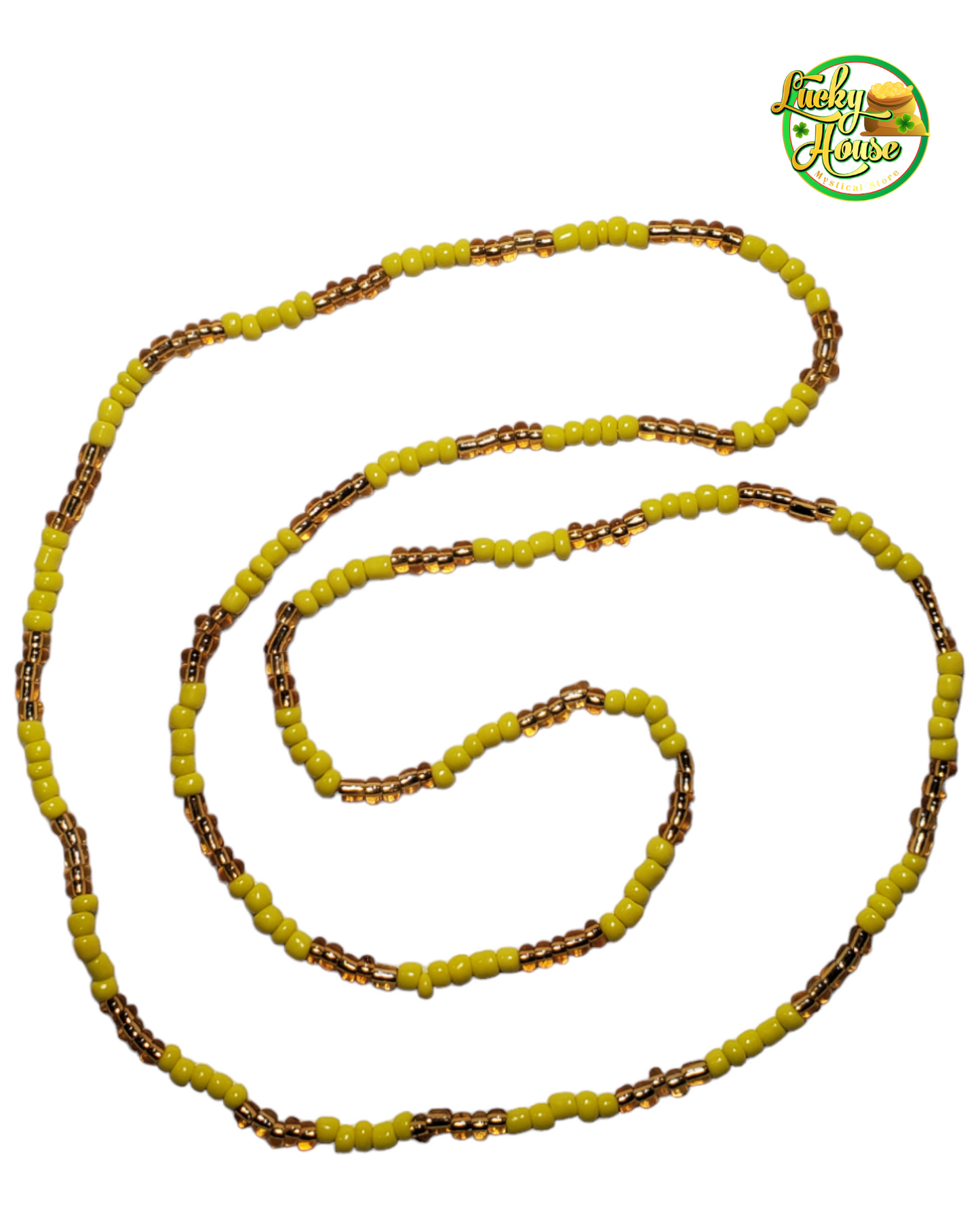 Oshun 12 Santeria Bead Necklaces / Elekes Beads/ Collares