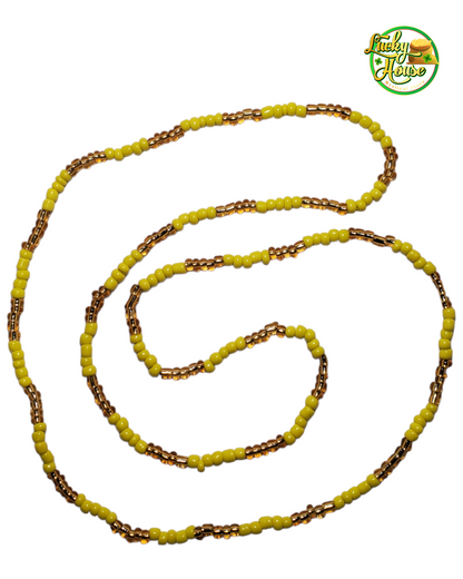 Oshun 12 Santeria Bead Necklaces / Elekes Beads/ Collares