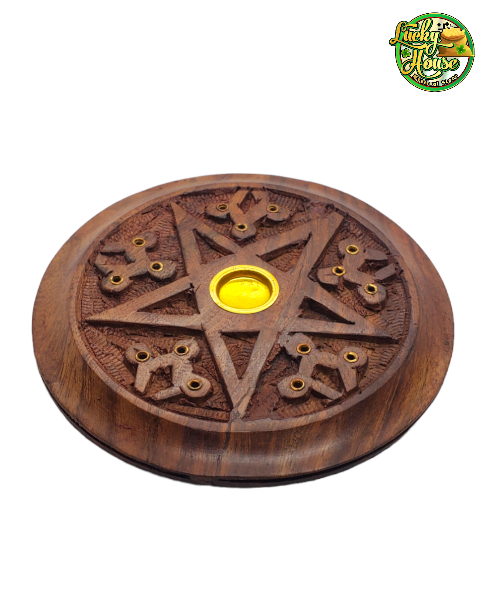 Wooden Star Incense Holder