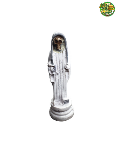 Small White Santa Muerte Statue