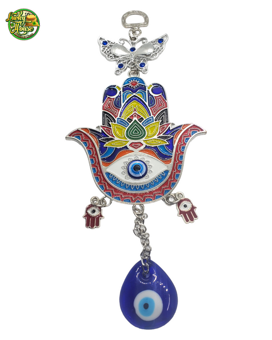 Silver Hamsa Hand Evil