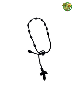 Black Cross Rope Bracelet