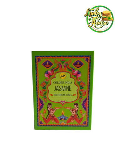 Golden India Jasmine BackFlow incense Cone