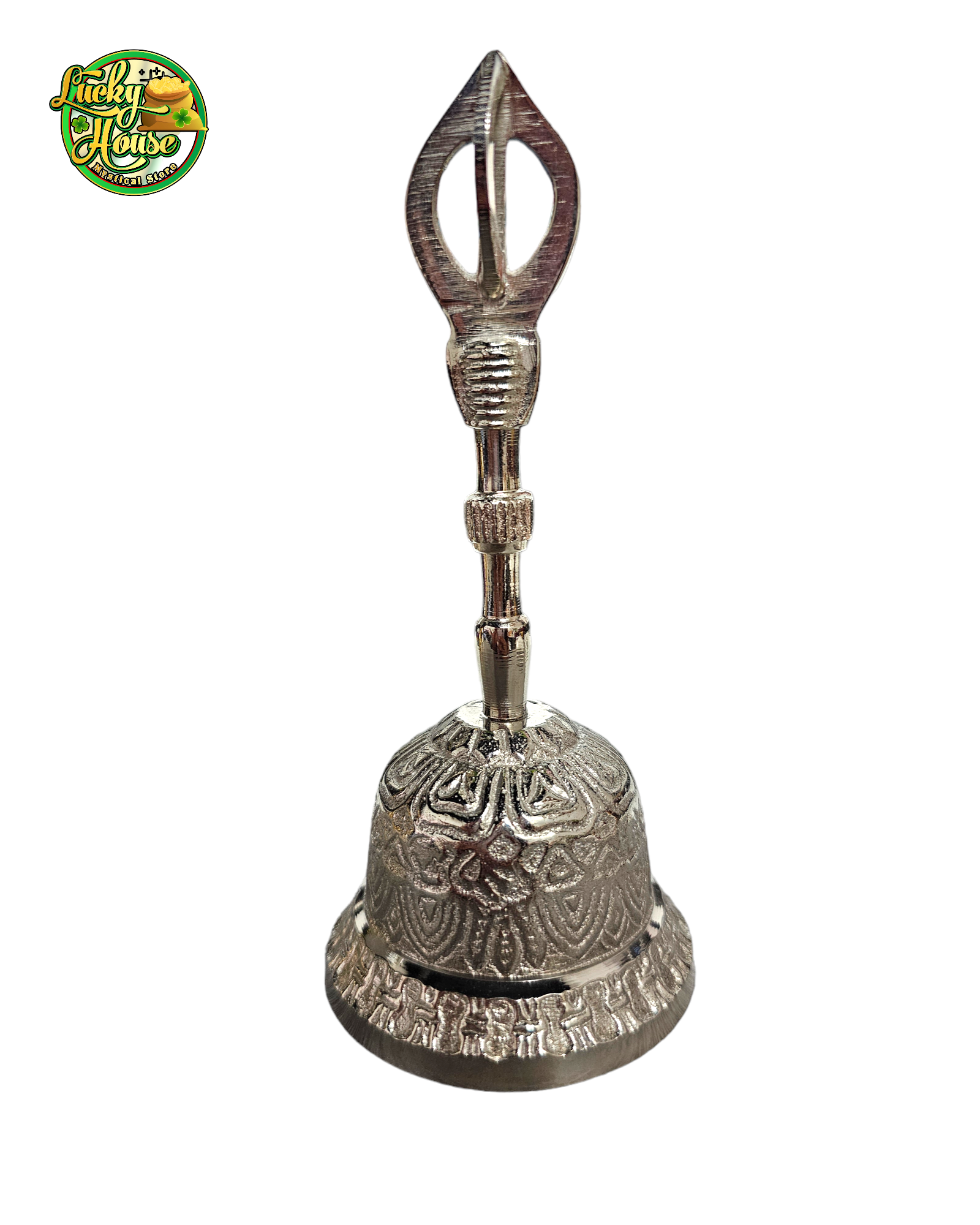 Silver Brass Drape Bell
