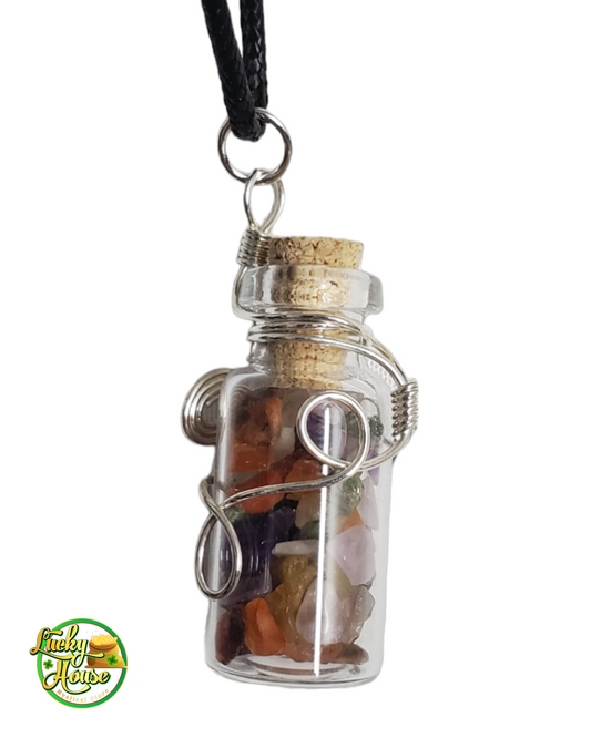 Mix Stone Bottle Pendant