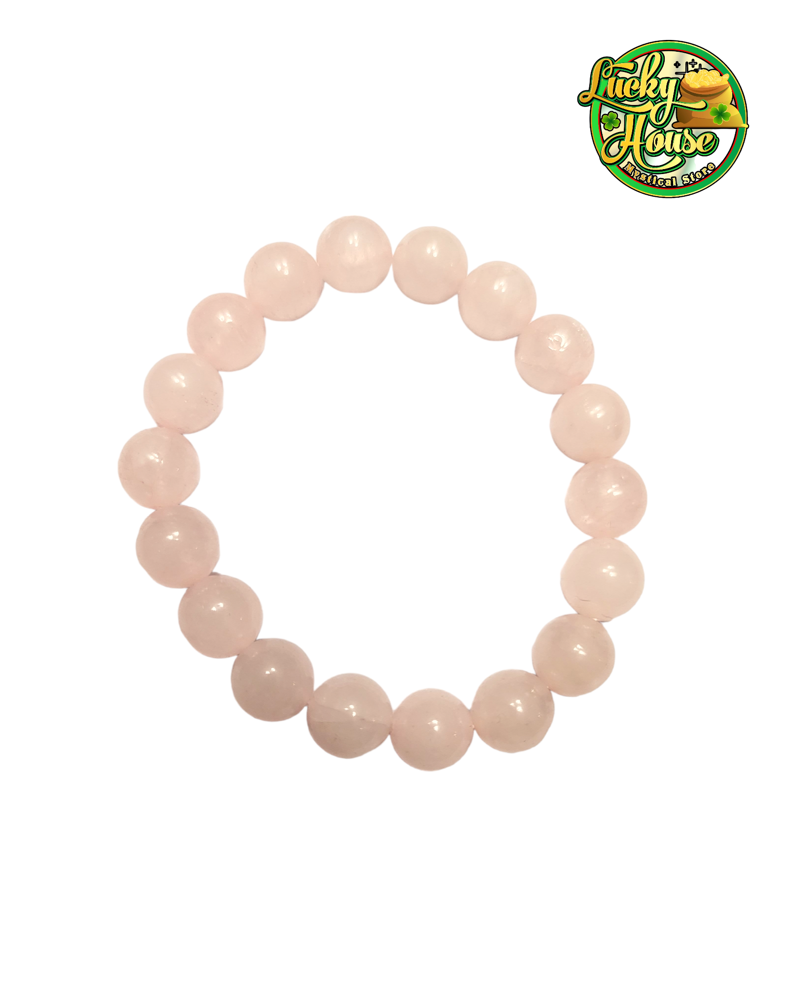 Rose Quartz Sphere Bracelet 8mm