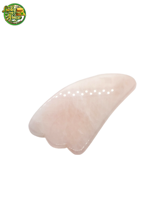 Rose Quartz Crystal Gua Sha Massage Tool