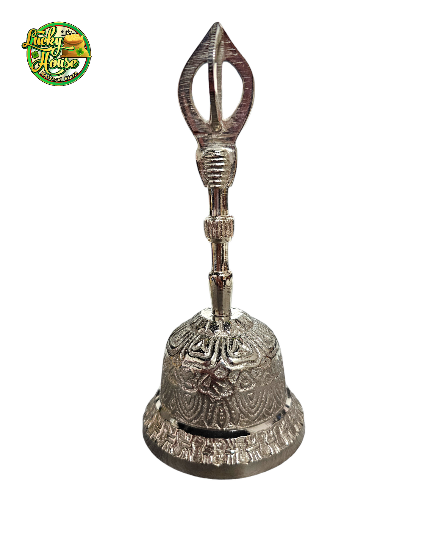 Silver Brass Drape Bell