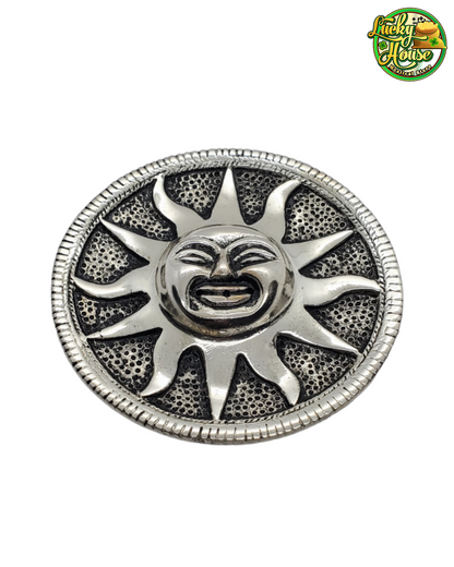 Silver Sun Incense Holder