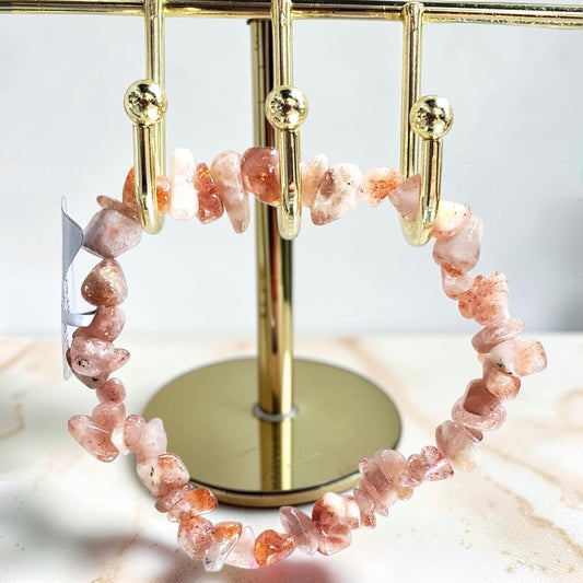 Sunstone Chip Bracelet