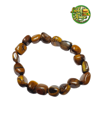 Tiger's Eye Tumble Stone Bracelet