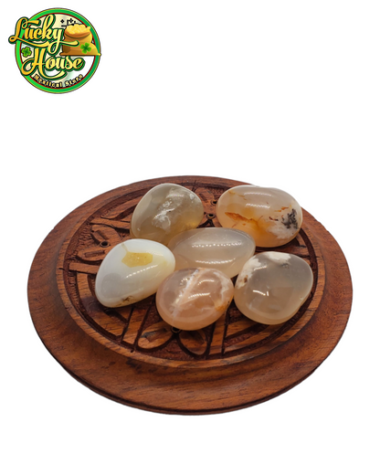 Flower Agate Tumbled Stone