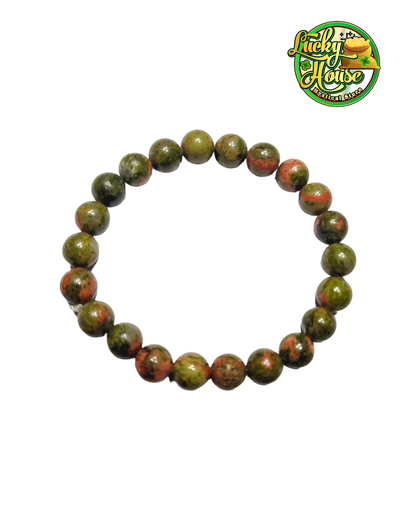 Unakite Round Jasper Bracelet