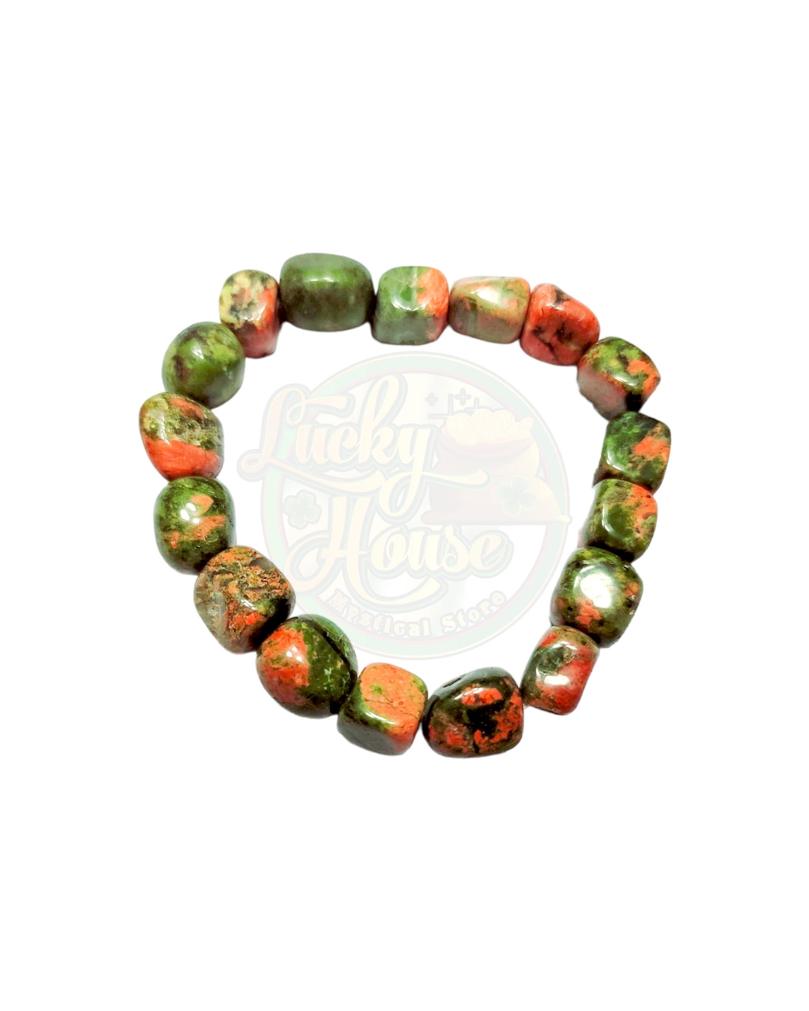 Unakite Tumbled Bracelet