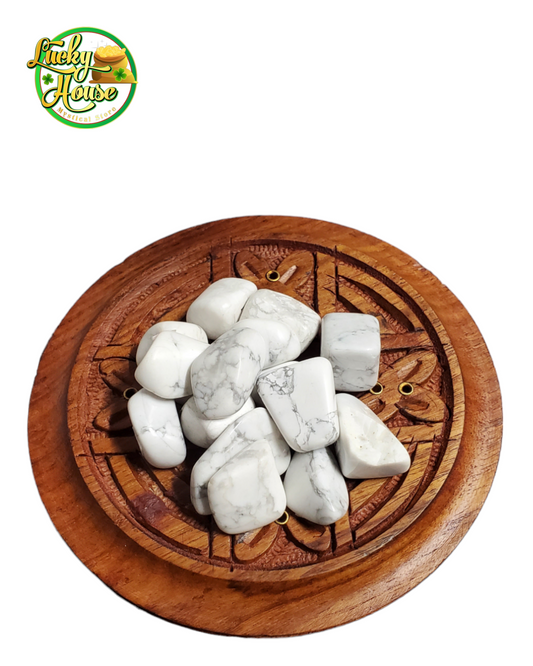 White howlite Tumbled stone