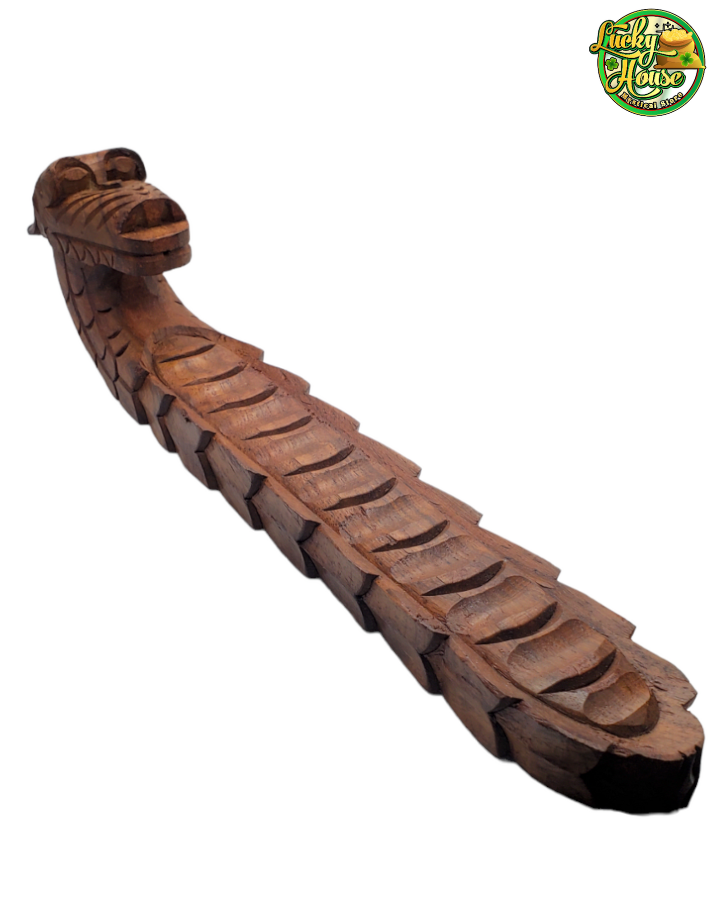 Wooden Dragon Incense Holder