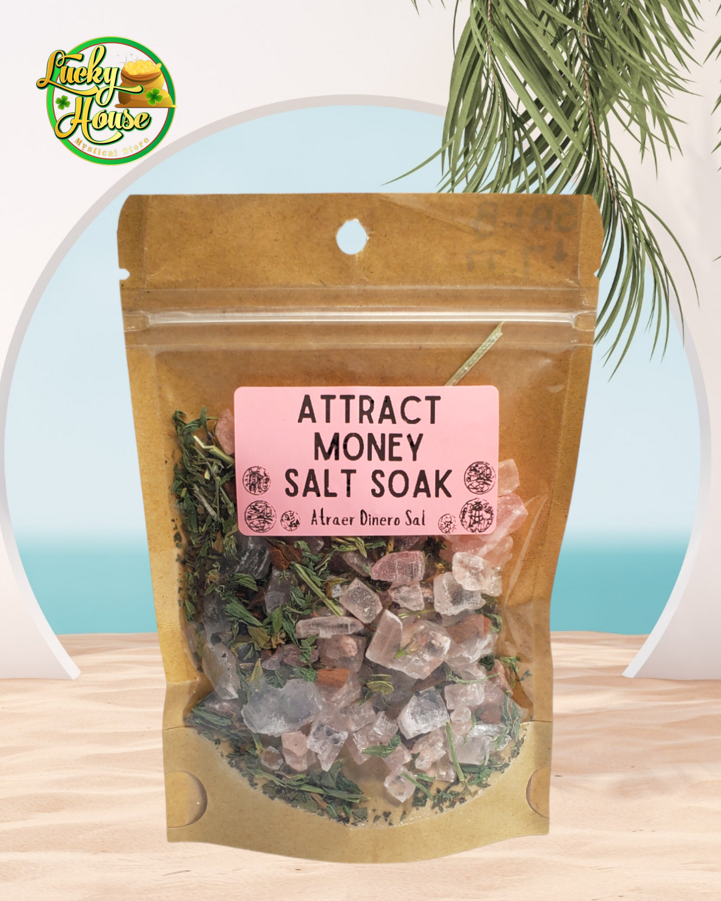 attract Money Spiritual Sea Salt Bath