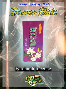 Patchouli Vanilla Incense Sticks