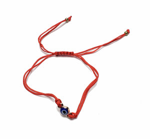Red String with Evil Eye Bracelet