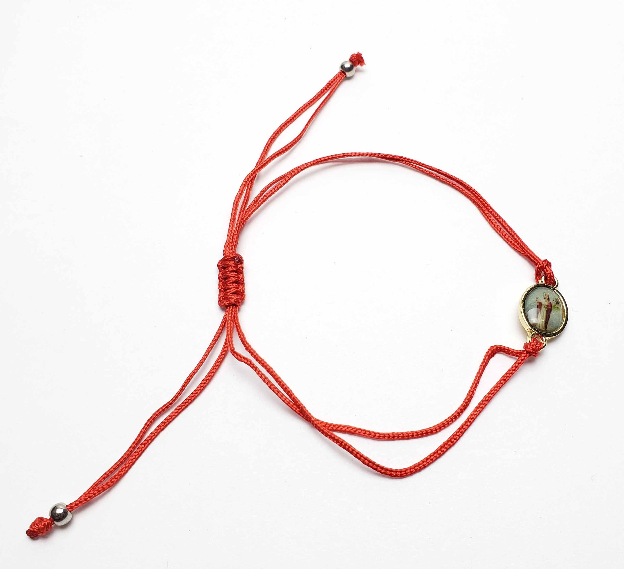 Red String with Saint Barbara