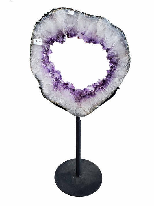 Amethyst on Metal Stand