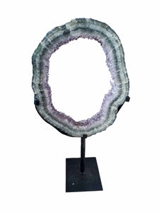 Amethyst on Metal Stand
